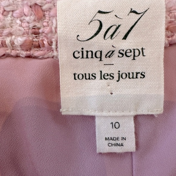 NWT Cinq a sept Coronado Tweed Pink High Waisted Shorts - Picture 7 of 10